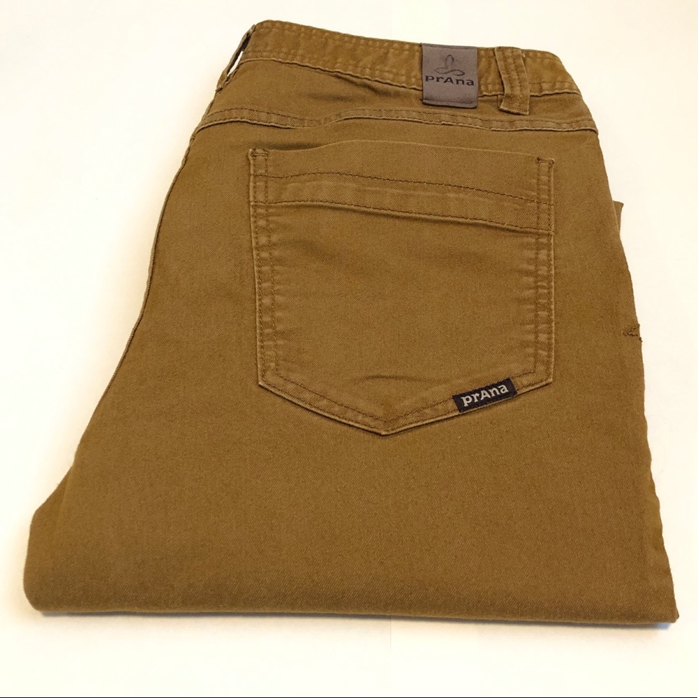 Prana Men 33 33W x 34L Khaki Chino Pants Slim Fit